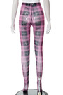 Summer New Stylish Stripe Batch Printing See-Through Mesh Stretch Sexy Leggings