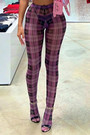 Summer New Stylish Stripe Batch Printing See-Through Mesh Stretch Sexy Leggings
