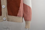 Winter New Contrast Color Knitted Stretch V-Neck Single-Breasted Stylish Sweater 2#