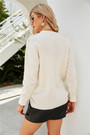 Winter New Solid Color Knitted Stretch Button Decor Stylish Sweater