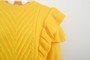 Winter New Solid Color Knitted Stretch Ruffle Stylish Trend Sweater
