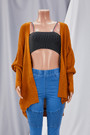 Winter New Solid Color Stretch Knitted Stylish Cardigan Sweater