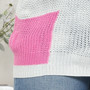 Xl-4Xl Winter New Contrast Color Knitted Stylish Casual Sweater