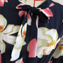 Autumn New Stylish Trumpet Sleeve Inelastic Batch Printing Casual Midi Dress