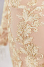 Autumn Off Shoulder Floral Embroidered New Stylish Slim Mini Evening Dress