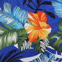 L-4Xl Plus Size Summer New Stylish Stretch Flower & Leaf Printing Off-The-Shoulder Casual Maxi Dress