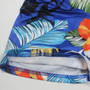 L-4Xl Plus Size Summer New Stylish Stretch Flower & Leaf Printing Off-The-Shoulder Casual Maxi Dress