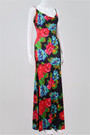 New Flowers Print Adjustable Straps Sexy Stylish Dress