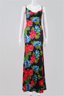 New Flowers Print Adjustable Straps Sexy Stylish Dress