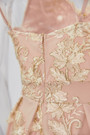 New Stylish Flower Embroidered Lace Sling V-Neck Elegant Mini Evening Dress