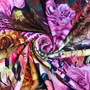 Plus Size Xl-5Xl New Stylish Flowers Batch Printing Zip-Up Stretch Casual Autumn Midi Dress
