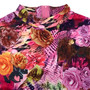 Plus Size Xl-5Xl New Stylish Flowers Batch Printing Zip-Up Stretch Casual Autumn Midi Dress