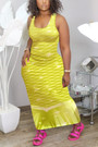 S-2Xl Plus Size Summer New Stretch 5 Colors Fixed Printing Sleeveless Casual Maxi Dress