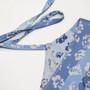 S-2Xl Plus Size Summer New Stylish Inelastic Floral Batch Printing Contrast Color Spliced Lace-Up Pockets Casual Mini Dress