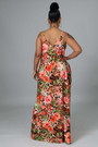 S-2Xl Summer New Plus Size Allover Leopard & Flower Batch Printing Stretch Sling Pockets Loose Stylish Casual Maxi Dress