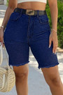 S-3Xl Summer New Plus Size Two Colors Micro-Elastic High Waist Pockets Button Zip-Up Raw Edge Slit Side Stylish Denim Shorts (Without Belt) S-3Xl Summer New Plus Size Two Colors Micro-Elastic High Waist Pockets Button Zip-Up Raw Edge Slit Side Stylish Denim Shorts (Without Belt)