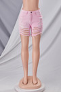 S-5Xl Plus Size Summer New Stylish 7 Colors Inelastic Cutout Button Zip-Up Pockets Slim Sexy Denim Shorts
