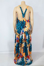 S-5Xl Summer New Batch Printing Micro-Elastic Sling Stylish Loose Maxi Dress Floral Dresses
