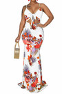 Six Colors Summer Plus Size New Stylish Hollow Out Lace-Up Sling Stretch Maxi Dress