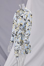 Spring New Style Inelastic Flower Batch Printing Lace-Up Irregular Fashion Casual Mini Dress