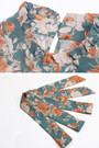 Spring New Stylish Floral Batch Printing Inelastic Button With Belt Pleated Casual Midi Dress