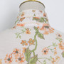 Spring New Stylish Inelastic Flower & Leaf Batch Printing Single-Breasted Lace Spliced Lantern Sleeve High Quality Elegant Mini Dress With White Mini Dress & Belt