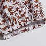 Spring Plus Size Floral Printing Inelastic V-Neck Tie-Waist Stylish Mini Dress
