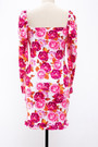 Spring & Summer New Floral Batch Printing Stretch Frill Trim Smocked Bodycon Stylish Pretty Mini Dress