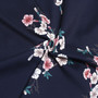 Spring & Summer New Floral Batch Printing Stretch Halter-Neck Hollow Shirring Self-Tie Zip-Up Slit Stylish Midi Dress