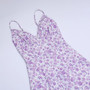 Summer New Floral Batch Printing Ajustable Sling V-Neck Zip-Up Micro-Elastic Mini Dress