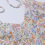 Summer New Floral Batch Printing Sling Lace-Up Sexy Slit Zip-Up Stretch Midi Dress