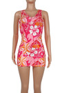 Summer New Flower Batch Printing Stretch Sexy Bodycon Mini Dress
