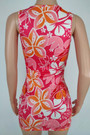 Summer New Flower Batch Printing Stretch Sexy Bodycon Mini Dress