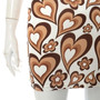 Summer New Heart And Flower Batch Printing Halter-Neck Lace-Up Hollow Metal Ring Connected Sexy Backless Mini Dress
