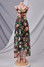 Summer New Plus Size Batch Printing Micro Elastic Sling Hollow Split Irregular Stylish Sexy Maxi Dress