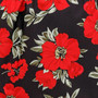 Summer New Plus Size Floral Batch Printing Micro-Elastic V-Neck Nipped Waist
