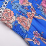 Summer New Plus Size Flower Batch Printing Inelastic Halter Neck Backless Lace-Up Split Fashion Sexy Maxi Dress