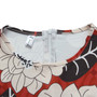 Summer New Plus Size Flower & Leaf Batch Printing Stretch Back Zip-Up Split Casual Midi Dress(With Belt)