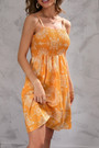 Summer New Plus Size Inelastic Batch Printing Sling Backless Casual Mini Dress