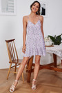 Summer New Stylish Batch Printing Sling Inelastic Backless Loose Good Quality Sexy Mini Dress