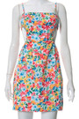 Summer New Stylish Floral Batch Printing Hollow Zip-Up Adjustable Sling Stretch Slim Slit Sexy Mini Dress