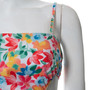Summer New Stylish Floral Batch Printing Hollow Zip-Up Adjustable Sling Stretch Slim Slit Sexy Mini Dress