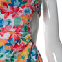 Summer New Stylish Floral Batch Printing Hollow Zip-Up Adjustable Sling Stretch Slim Slit Sexy Mini Dress
