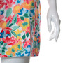 Summer New Stylish Floral Batch Printing Hollow Zip-Up Adjustable Sling Stretch Slim Slit Sexy Mini Dress