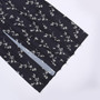 Summer New Stylish Floral Batch Printing Lace-Up Puffed Sleeve Square Neckline Inelastic Satin Slit Zip-Up Casual Midi Dress