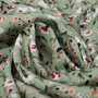 Summer New Stylish Floral Batch Printing V-Neck Lace-Up Short Sleeve High Slit Sexy Midi Dress