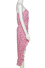 Summer New Stylish Floral Batch Printing Zip-Up Ruffled High Slit Stretch Sexy Midi Dress