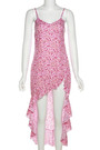 Summer New Stylish Floral Batch Printing Zip-Up Ruffled High Slit Stretch Sexy Midi Dress