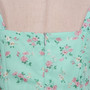 Summer New Stylish Micro Elastic Floral Batch Printing Sleeveless Single-Breasted Hollow Shirring Split Sling Zip-Up High Quality Sexy Midi Dress