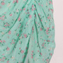 Summer New Stylish Micro Elastic Floral Batch Printing Sleeveless Single-Breasted Hollow Shirring Split Sling Zip-Up High Quality Sexy Midi Dress